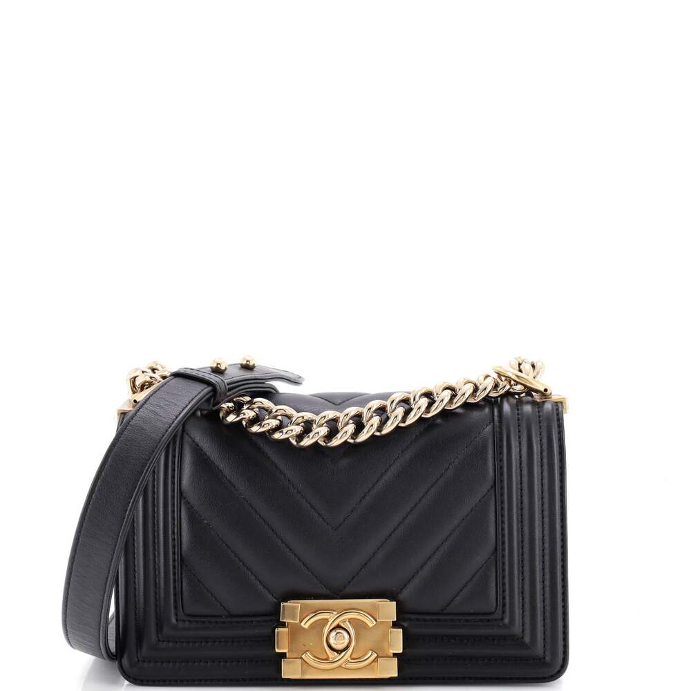 Chanel Boy Flap Bag Chevron Calfskin #303894C46B